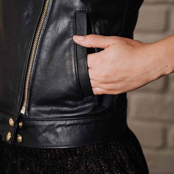 Maison Revolt – Genuine Calf Leather Vest (Sample Piece) – Size S - Picture 10 of 14